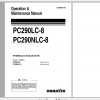 Komatsu Hydraulic Excavator PC290LC 8 PC290NLC 8 Operation Maintenance Manual UEAM005100 2005
