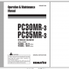 Komatsu Hydraulic Excavator PC30MR 3 PC35MR 3 Operation Maintenance Manual WEAM011905 2011