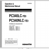 Komatsu Hydraulic Excavator PC340LC 7E0 PC340NLC 7E0 Operation Maintenance Manual UEAM004802 2006