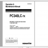 Komatsu Hydraulic Excavator PC340LC 7K Operation Maintenance Manual UEAM003400