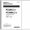 Komatsu Hydraulic Excavator PC340LC 7K PC340NLC 7K Operation Maintenance Manual UEAD001500