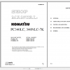 Komatsu Hydraulic Excavator PC340LC 7K PC340NLC 7K Shop Manual UEBM001501 2002