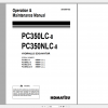 Komatsu Hydraulic Excavator PC350LC 8 PC350NLC 8 Operation Maintenance Manual UEAM007002 2007