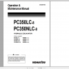 Komatsu Hydraulic Excavator PC350LC 8 PC350NLC 8 Operation Maintenance Manual UEAM007003 2008