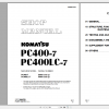 Komatsu Hydraulic Excavator PC400 7 PC400LC 7 Shop Manual SEBM037602 2007