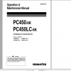 Komatsu Hydraulic Excavator PC450 6K PC450LC 6K Operation Maintenance Manual UEAM001001