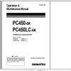 Komatsu Hydraulic Excavator PC450 6K PC450LC 6K Operation Maintenance Manual UEAM001006 2012