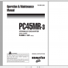 Komatsu Hydraulic Excavator PC45MR 3 Operation Maintenance Manual WEAM012000 2010
