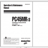 Komatsu Hydraulic Excavator PC45MR 3 Operation Maintenance Manual WEAM012001 2010