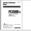 Komatsu Hydraulic Excavator PC45MR 3 Operation Maintenance Manual WEAM012604 2014