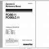 Komatsu Hydraulic Excavator PC490 11 PC490LC 11 Operation Maintenance Manual UENAM01104 2016