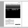 Komatsu Hydraulic Excavator PC500LC 10M0 Operation Maintenance Manual PEN01062 04 2019