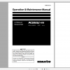 Komatsu Hydraulic Excavator PC500LC 10R Operation Maintenance Manual PEN01162 01 2018
