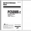 Komatsu Hydraulic Excavator PC50MR 2 Operation Maintenance Manual WEAM012200 2009