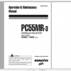 Komatsu Hydraulic Excavator PC55MR 3 Operation Maintenance Manual WEAM014401 2011