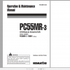 Komatsu Hydraulic Excavator PC55MR 3 Operation Maintenance Manual WEAM014402 2012