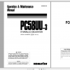 Komatsu Hydraulic Excavator PC58UU 3 Operation Maintenance Manual TEN00070 00 2005