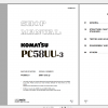Komatsu Hydraulic Excavator PC58UU 3 Shop Manual SEBM023909 2007