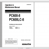 Komatsu Hydraulic Excavator PC600 8 PC600LC 8 Operation Maintenance Manual UENAM01050 2014