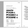 Komatsu Hydraulic Excavator PC650 3 PC650LC 3 PC650SE 3 Shop Manual SEBM02090307