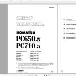 Komatsu Hydraulic Excavator PC650 5 PC710 5 Shop Manual SEBM000607 1996