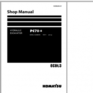 Komatsu Hydraulic Excavator PC70 8 Shop Manual SEN06204 01 2015