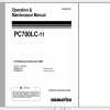 Komatsu Hydraulic Excavator PC700LC 11 Operation Maintenance Manual UENAM01321 2017