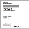 Komatsu Hydraulic Excavator PC700LC 11 Operation Maintenance Manual UENAM01323 2018
