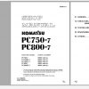 Komatsu Hydraulic Excavator PC750 7 PC800 7 Shop Manual SEBM031313 2018