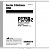 Komatsu Hydraulic Excavator PC75R 2 Operation Maintenance Manual WEAM001301