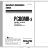 Komatsu Hydraulic Excavator PC80MR 3 Operation Maintenance Manual WEAM012905 2011