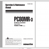 Komatsu Hydraulic Excavator PC80MR 3 Operation Maintenance Manual WEAM012909 2014