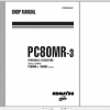 Komatsu Hydraulic Excavator PC80MR 3 Shop Manual WEBM008601 2009