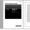 Komatsu Hydraulic Excavator PC850 8R1 Field Assembly Instruction GEN00152 00