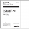Komatsu Hydraulic Excavator PC88MR 10 Operation Maintenance Manual WENAM00040 2015