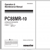 Komatsu Hydraulic Excavator PC88MR 10 Operation Maintenance Manual WENAM00041 2017