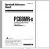 Komatsu Hydraulic Excavator PC88MR 8 Operation Maintenance Manual WEAM013104 2014