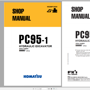 Komatsu Hydraulic Excavator PC95 1 Shop Manual WEBMPC9500