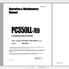 Komatsu Logging Excavator PC350LL 7E0 Opeartion Maintenance Manual CEAM024602 2016
