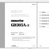 Komatsu Motor Grader GD305A 3 Shop Manual SEBM018000 1999