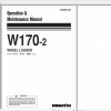 Komatsu Wheel Loader W170 2 Operation Maintenance Manual SEAM384C00