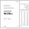 Komatsu Wheel Loader W170 2 Shop Manual SEBM0384C01