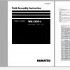 Komatsu Wheel Loader WA1200 6 Field Assembly Instruction GEN00106 06 2019