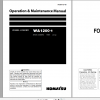 Komatsu Wheel Loader WA1200 6 Operation Maintenance Manual PEN01167 00 2019