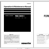 Komatsu Wheel Loader WA1200 6 Operation Maintenance Manual TEN00859 00 2019