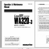 Komatsu Wheel Loader WA320 3 Operation Maintenance Manual SEAM011602 1998