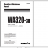 Komatsu Wheel Loader WA320 3 Operation Maintenance Manual VEAM450300 1999