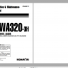 Komatsu Wheel Loader WA320 3H Operation Maintenance Manual VEAM450101 1996