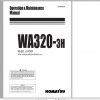 Komatsu Wheel Loader WA320 3H Operation Maintenance Manual VEAM450400 2001