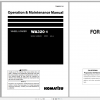 Komatsu Wheel Loader WA320 5 Operation Maintenance Manual TEN00397 01 2011